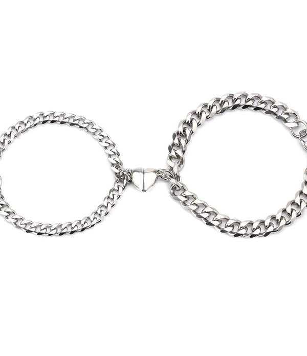 Love Magnet Pair Of Male And Female Couple Bracelets