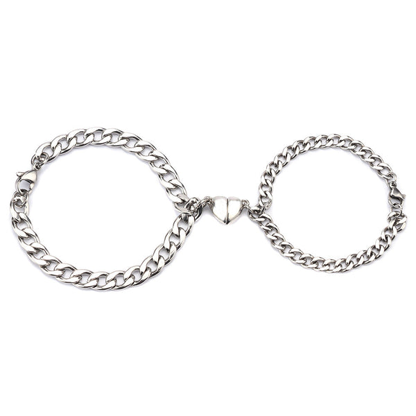 Love Magnet Pair Of Male And Female Couple Bracelets