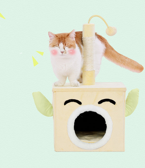 Playable And Sleepy Cat New Product Grinding Claw Toy Scratching Post