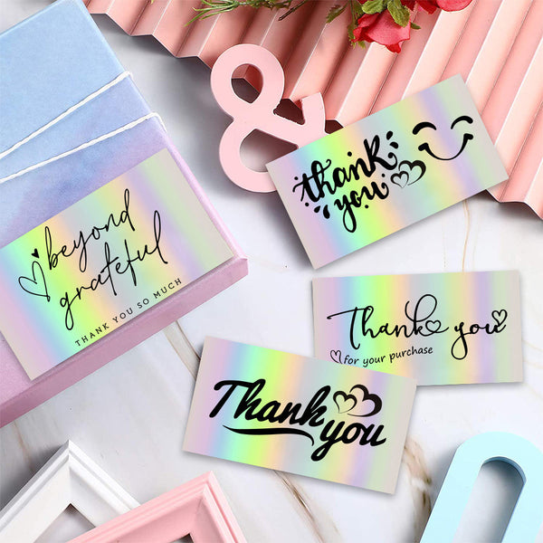 50 SheetsPack 5 9cm Thank You For Supporting My Small Business Laser Thank-you Card