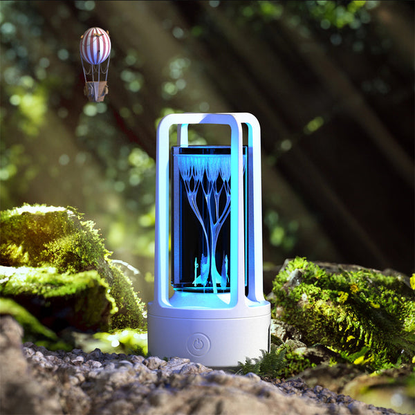 2 In 1 Audio Acrylic Crystal Lamp And Bluetooth Speaker Valentine's Day Gift