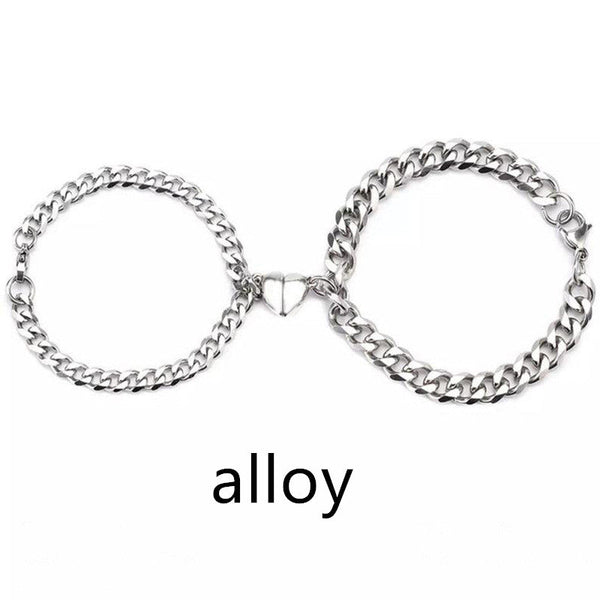 Love Magnet Pair Of Male And Female Couple Bracelets