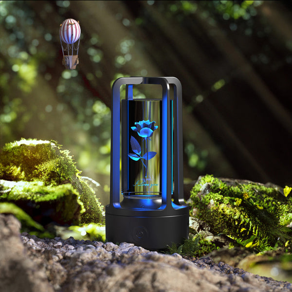 2 In 1 Audio Acrylic Crystal Lamp And Bluetooth Speaker Valentine's Day Gift