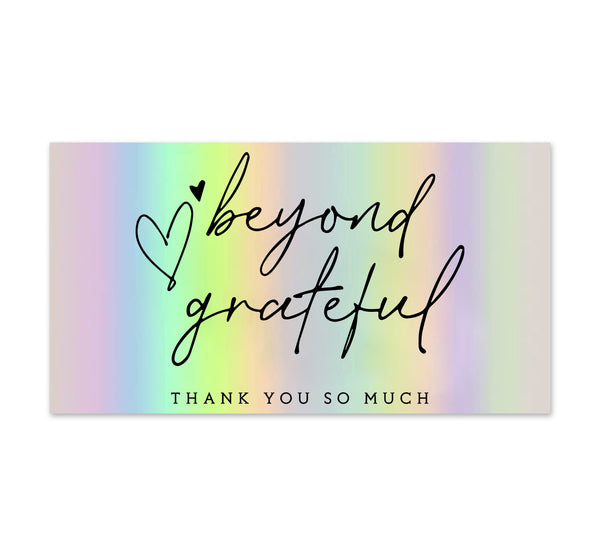 50 SheetsPack 5 9cm Thank You For Supporting My Small Business Laser Thank-you Card