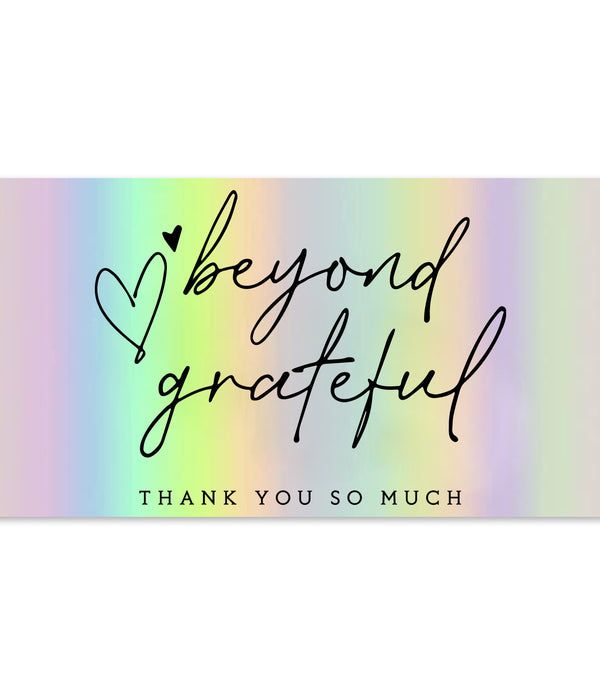 50 SheetsPack 5 9cm Thank You For Supporting My Small Business Laser Thank-you Card