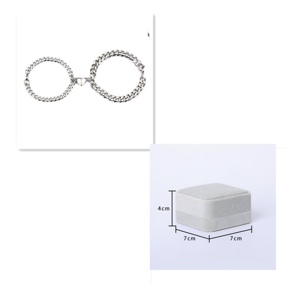 Love Magnet Pair Of Male And Female Couple Bracelets